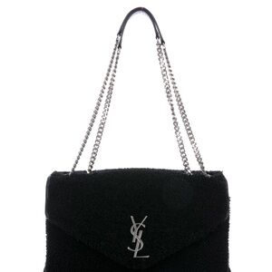 2018 Yves Saint Laurent medium Lou Lou shearling bag
